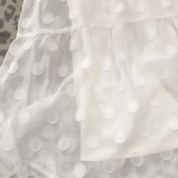 Gilli White / Off White Polka Dot Summer Dress Size Small - Picture 7 of 16